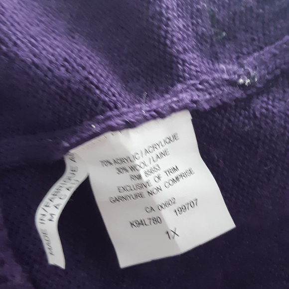 Women's Koret Plus Women's cardigan/Sweater  Size 1X - Picture 7 of 8